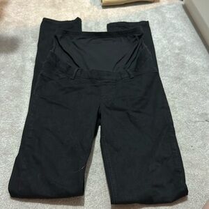 Long Tall Sally size 8 black maternity jeans, 38 inseam, never worn